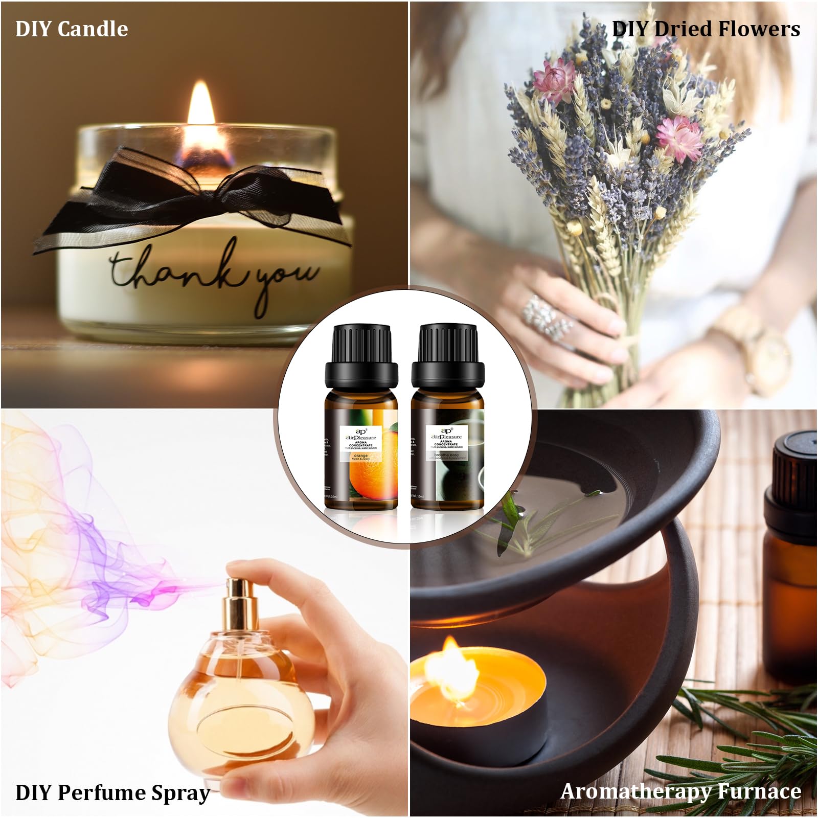 ap airpleasure Refresh jasmine & camellia bottle dark glass floral aroma for calm evenings