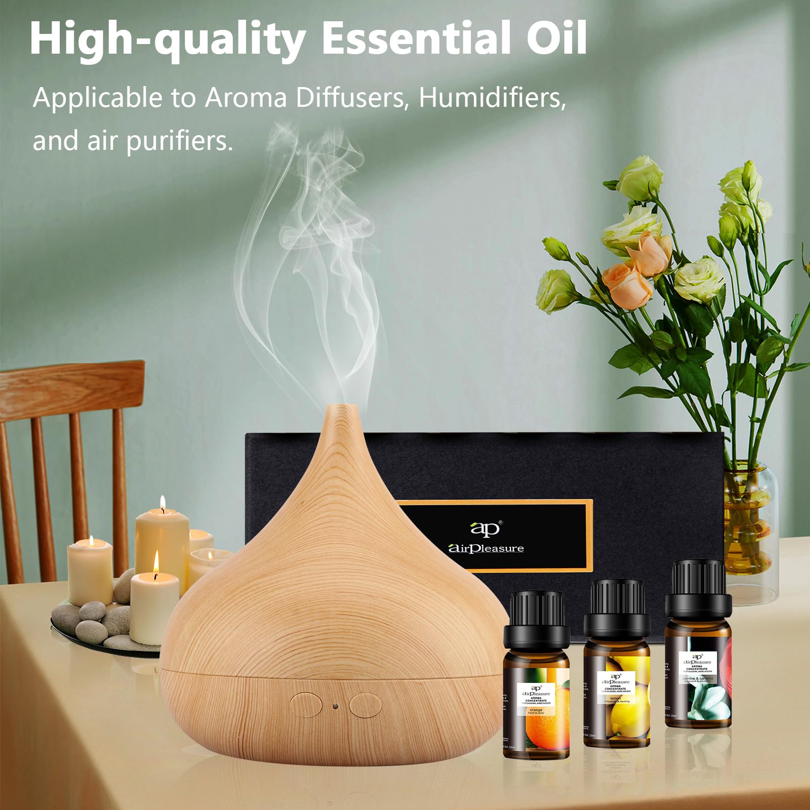 ap airpleasure Refresh diffuser setup demonstrates easy aromatherapy diffusion