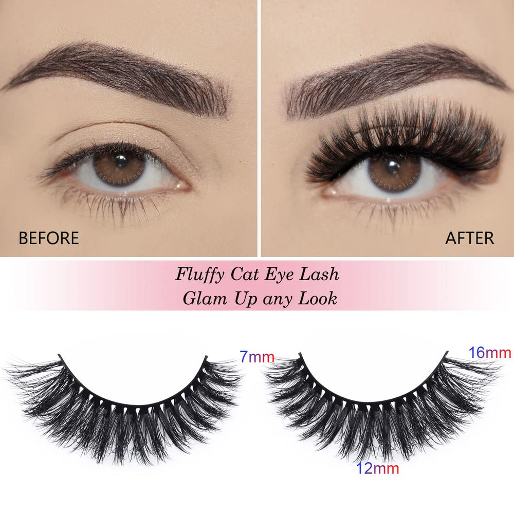 APCYUST cruelty-free lashes offer luxurious appearance with ethical materials.
