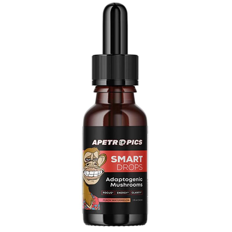 Apetropics Smart Drops Peach Watermelon flavor bottle front view
