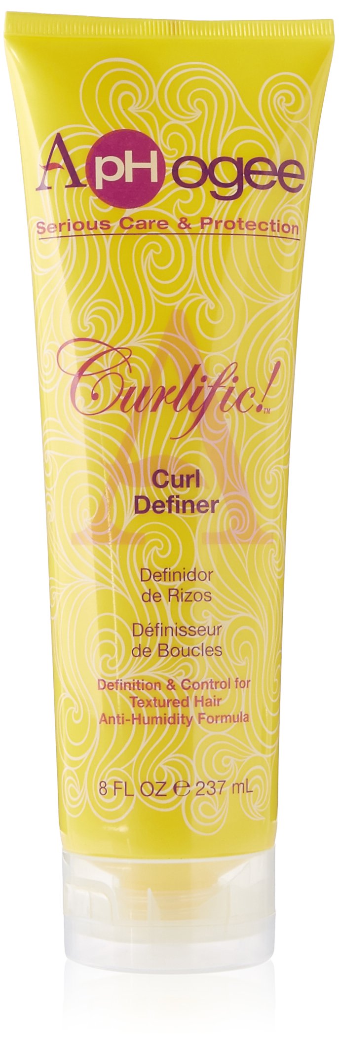 Aphogee Curlific Curl Definer bottle for flexible curl shaping and shine.