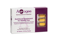 Close-up of ApHogee hair vitamin capsules