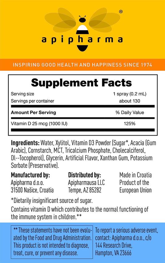 Easy-to-use Vitamin D3 spray for kids