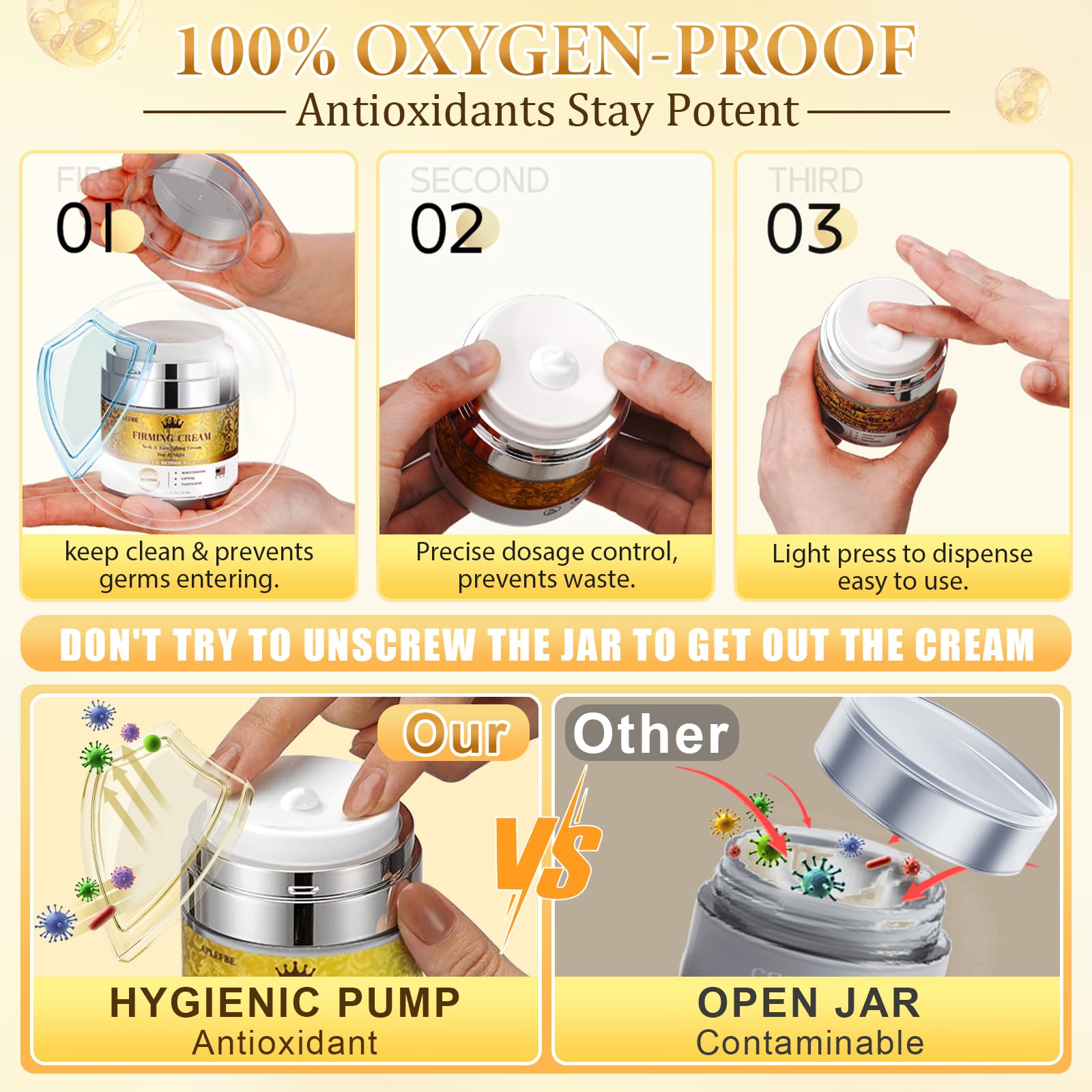 APLEFBE day and night use panel shows versatile skincare routine.