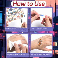 Aposwow 30th-themed tattoos enhancing photo backgrounds and party activities