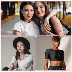 Aposwow high-quality transfer tattoos resisting smudges during celebrations