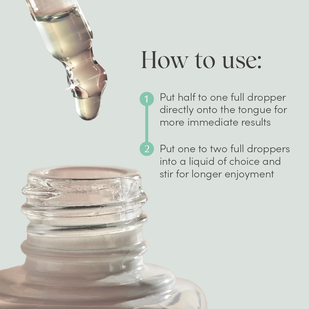 Serving idea showing mocktail with bottle