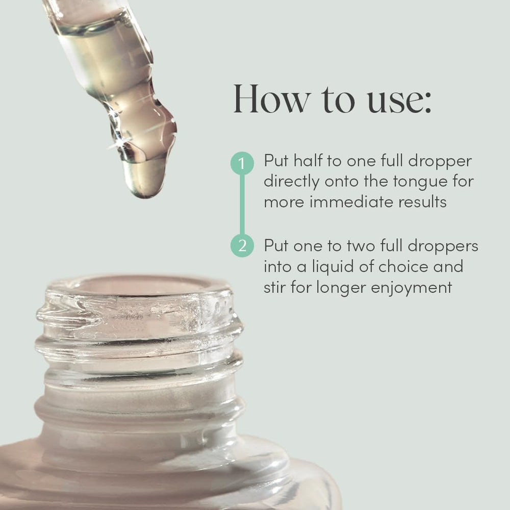 Serving idea showing mocktail with bottle