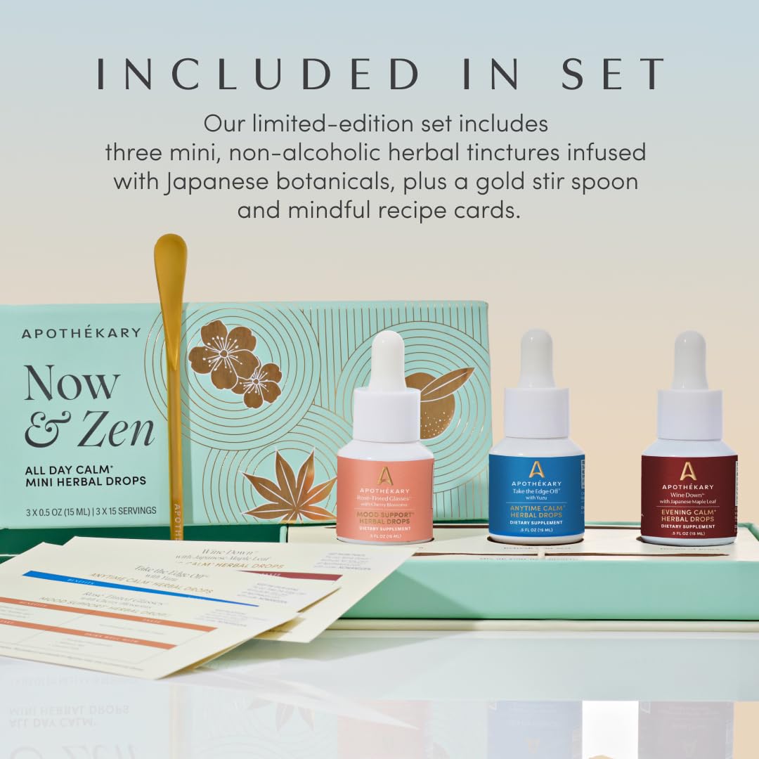 Product trio arranged with cherry blossom and maple leaf accents