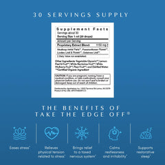 Apothékary Take The Edge Off dropper application for quick stress relief.