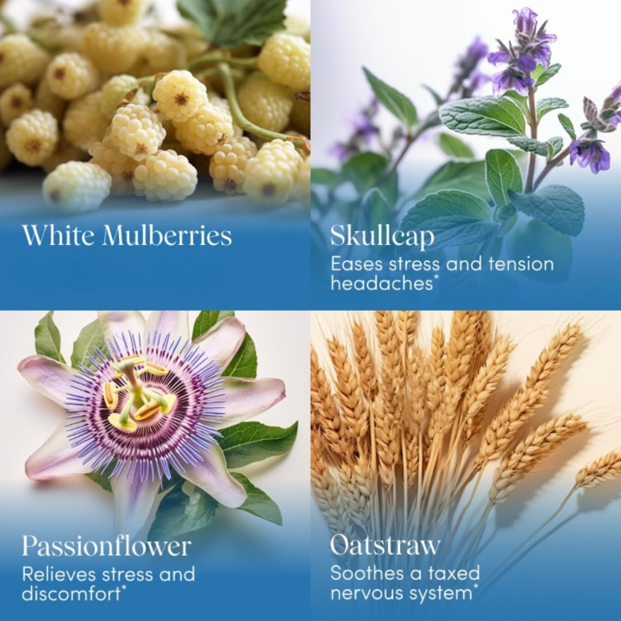 Apothékary Take The Edge Off label closeup highlighting calming ingredients.