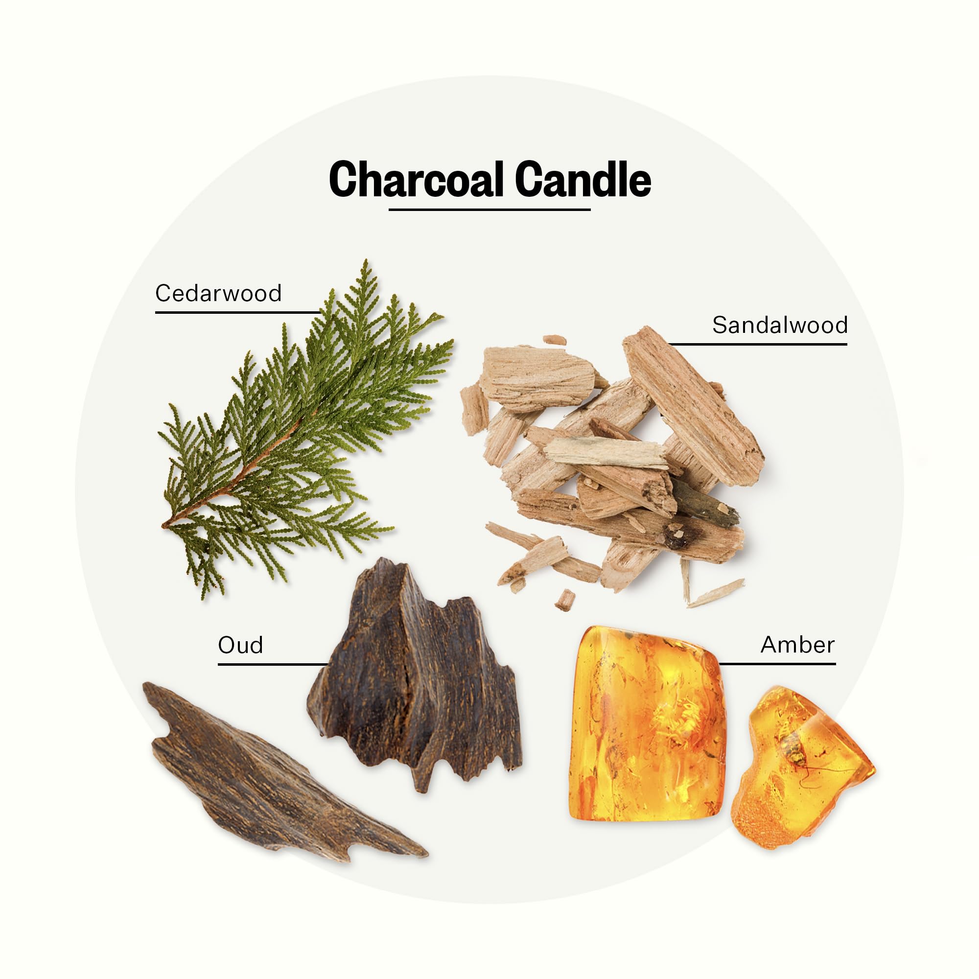 Apotheke Charcoal 3-Wick Candle in 26 oz jar - side view