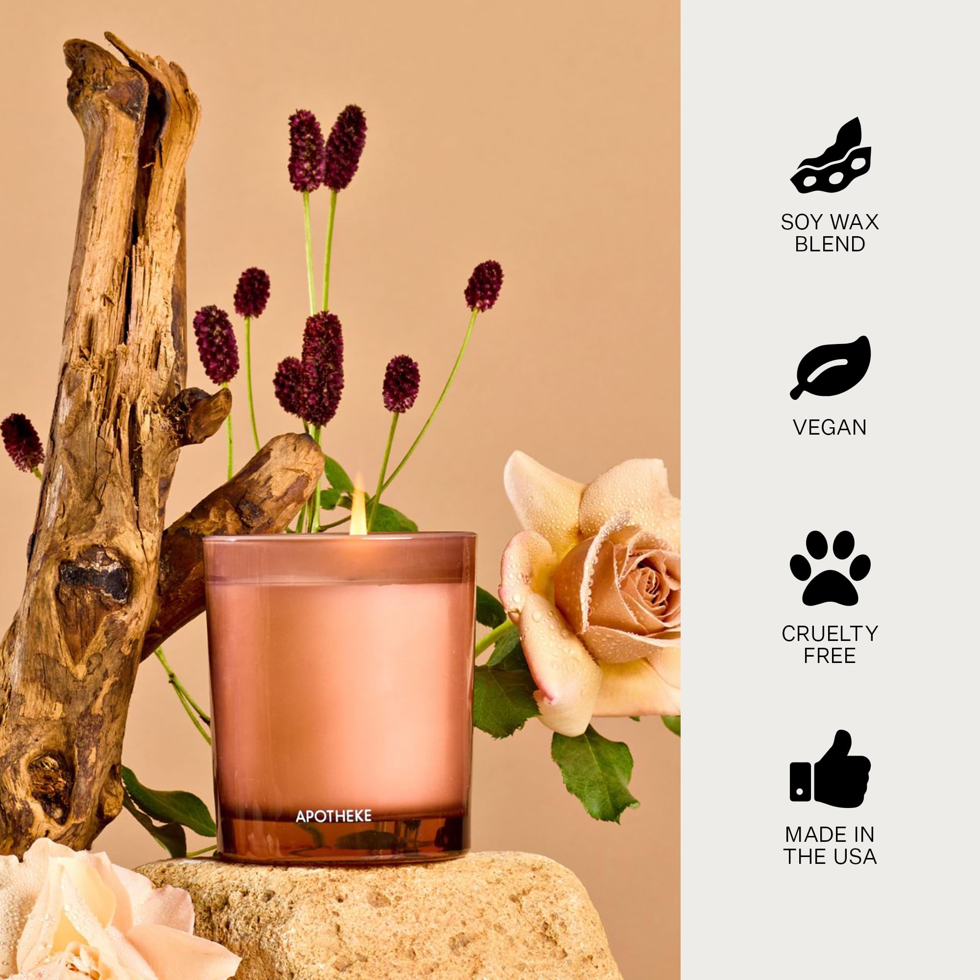 Brooklyn-made APOTHEKE candle packaging