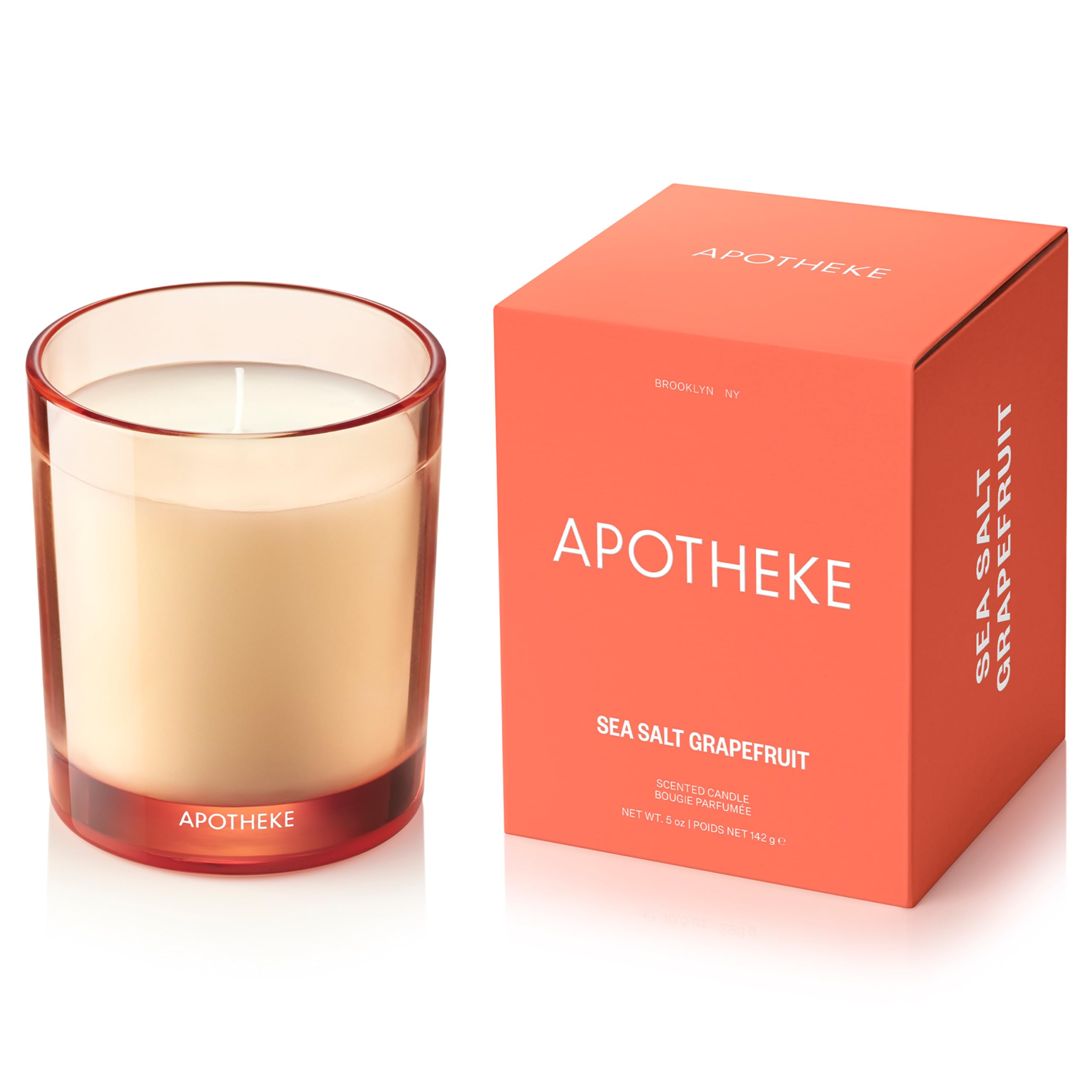 Apotheke Sea Salt Grapefruit Petite Aromatherapy Jar Candle in 5 oz soy wax blend