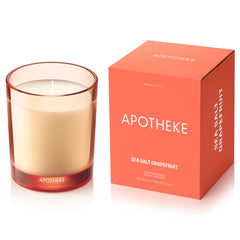 Apotheke Sea Salt Grapefruit Petite Aromatherapy Jar Candle in 5 oz soy wax blend