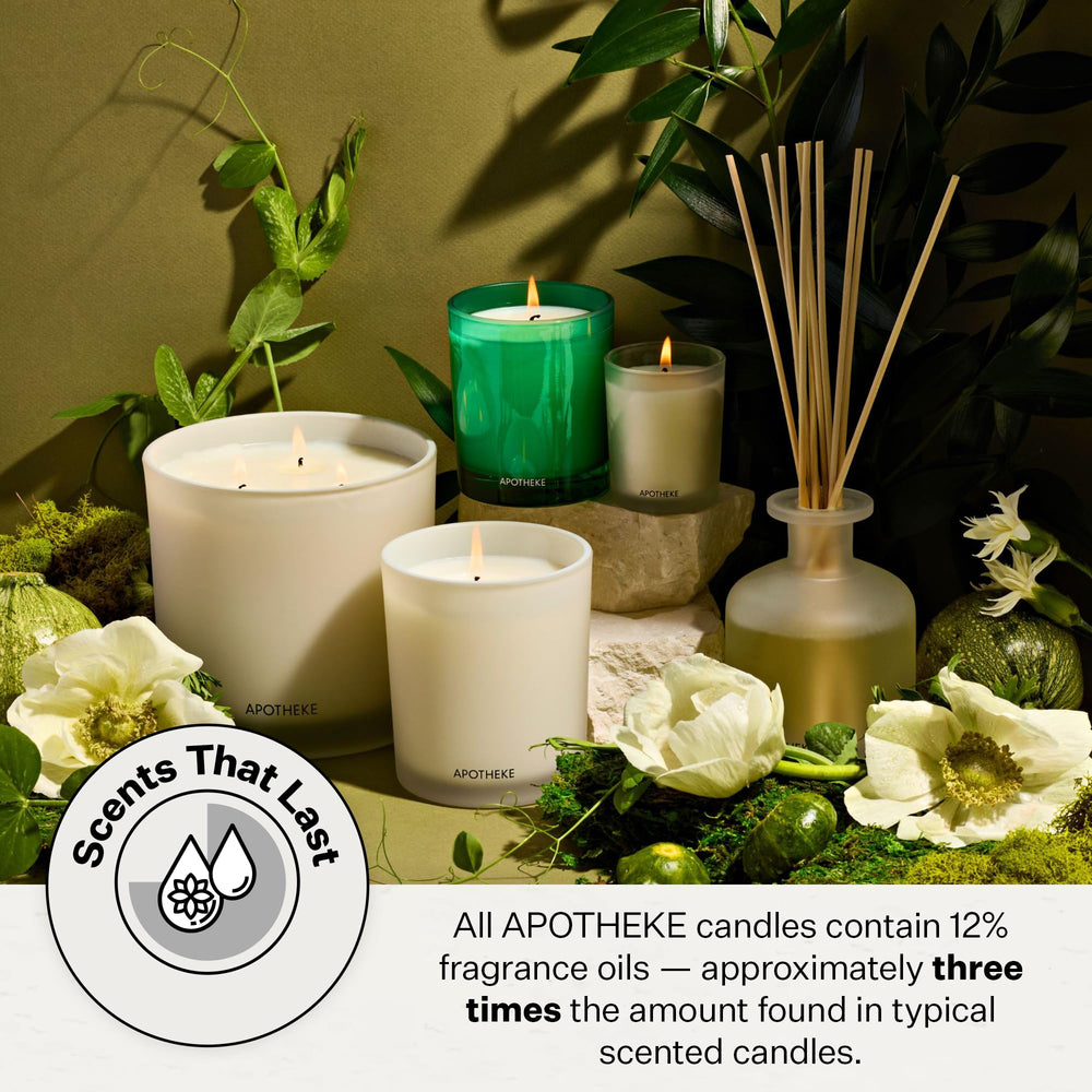 Brooklyn made Apotheke candle with soy wax blend