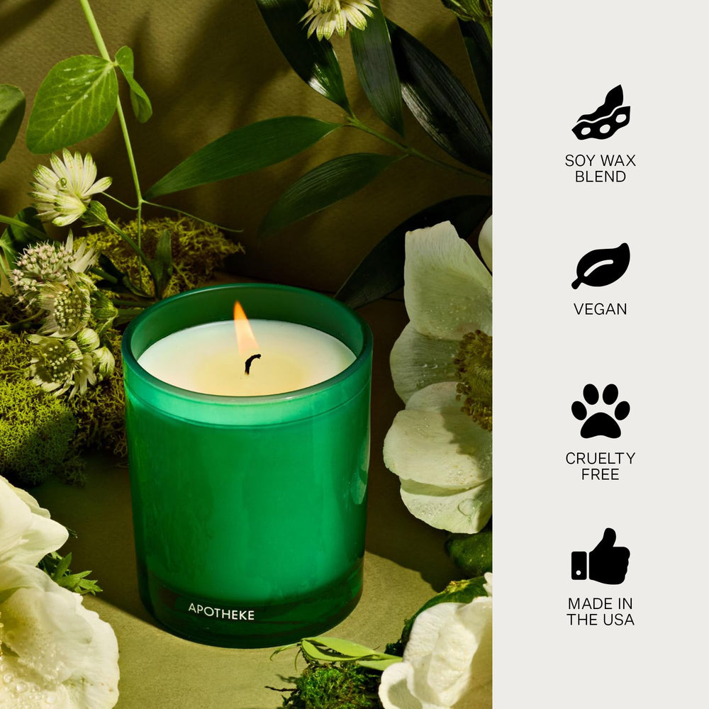 Verdant Garden candle in a modern home setting