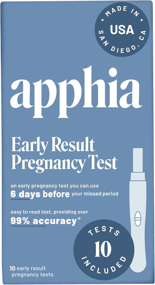 Apphia 10-pack pregnancy test front view