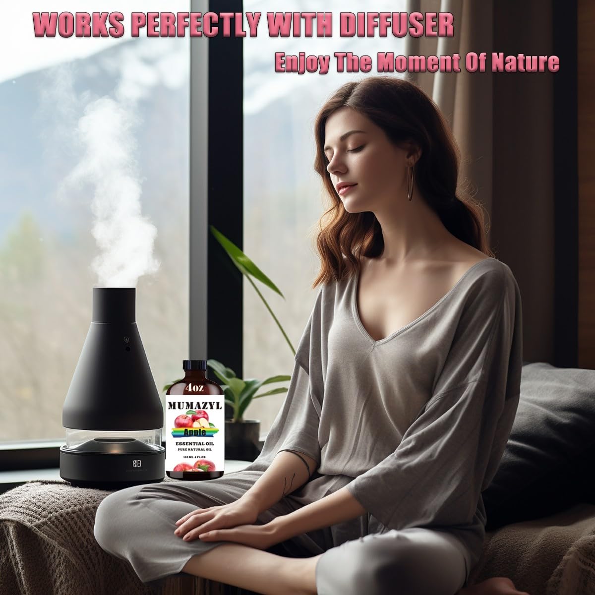 Diffuser setup using Apple essential oil