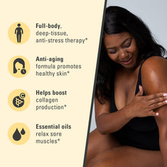 Full-body massage oil for circulation and detox