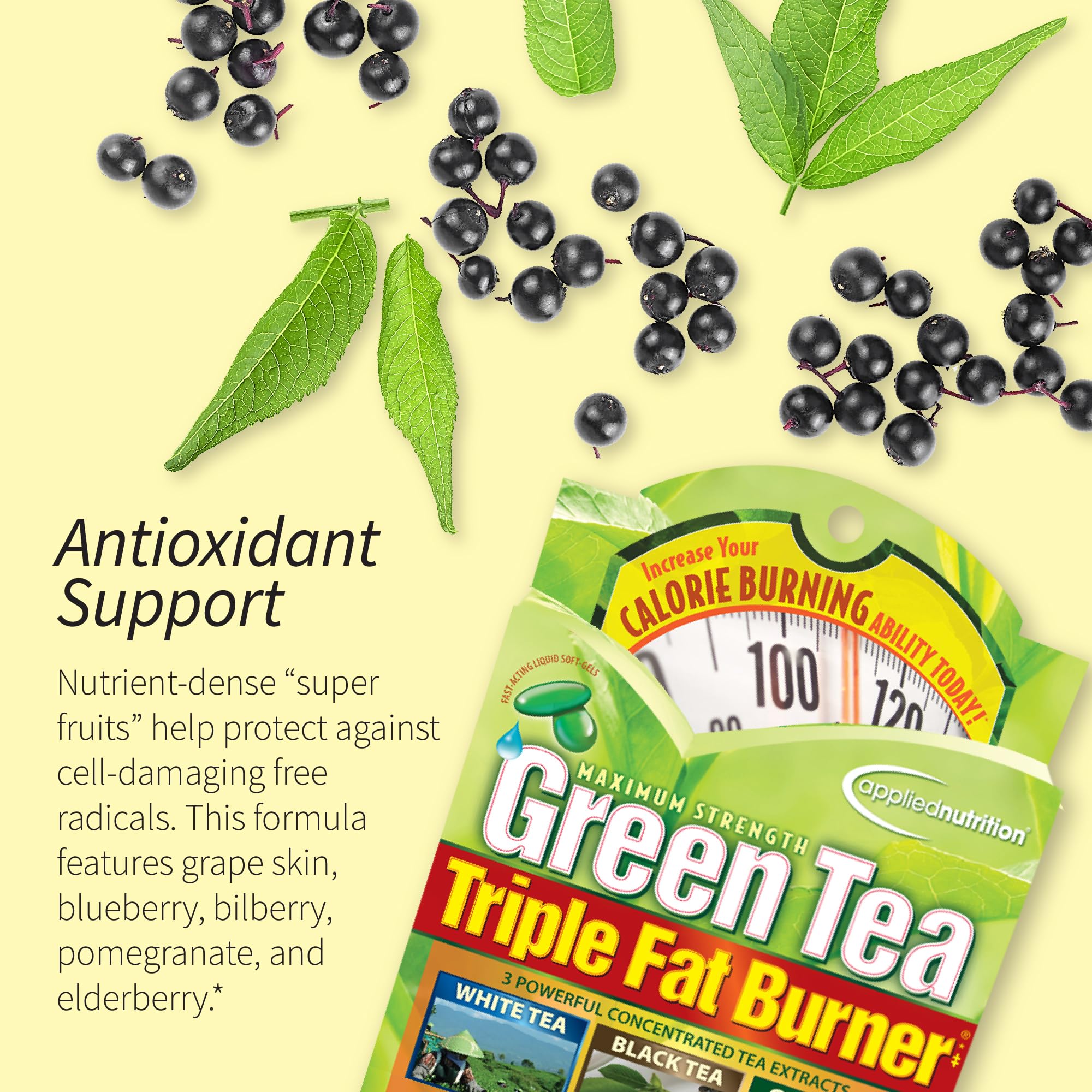 Ingredients: Green Tea Extract and caffeine in the formula