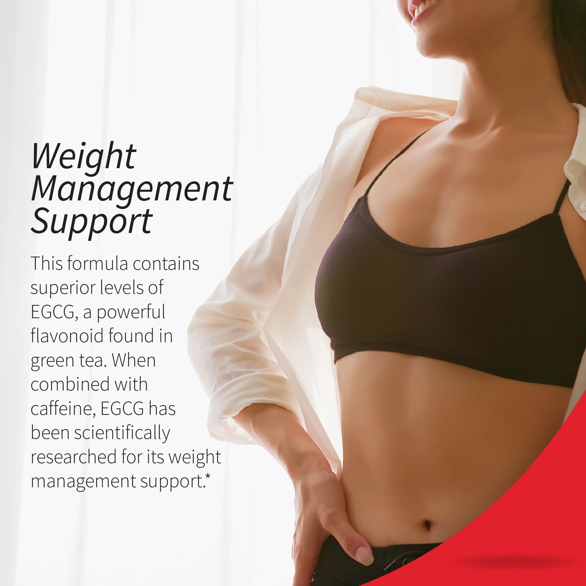 Nutrition facts panel for Green Tea Fat Burner