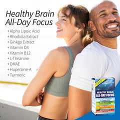 Nutrition facts panel for Healthy Brain All-Day Focus