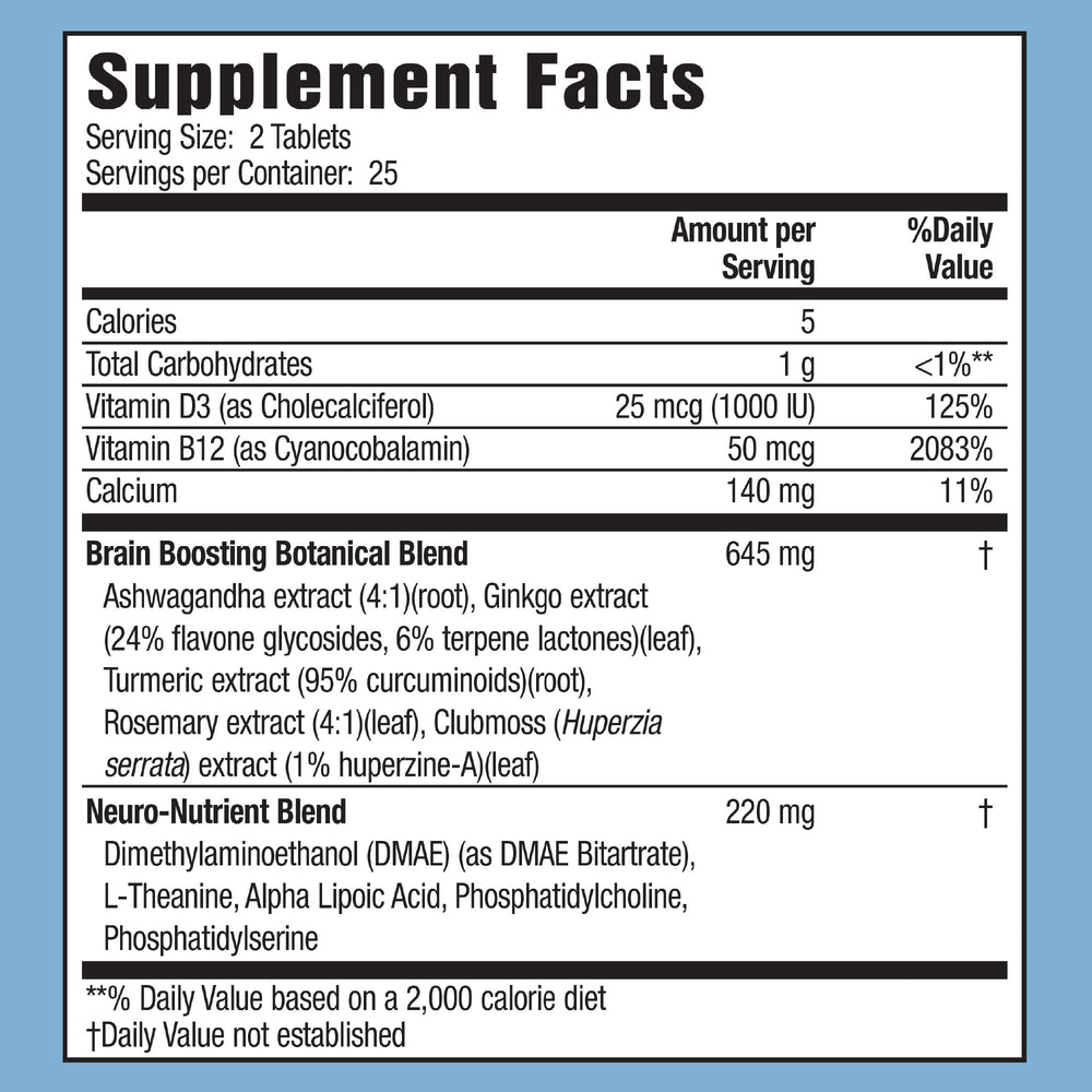 Box packaging for Applied Nutrition Healthy Brain All-Day Focus