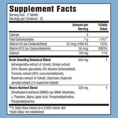 Box packaging for Applied Nutrition Healthy Brain All-Day Focus