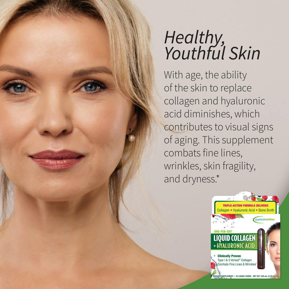 Ingredients list for collagen, hyaluronic acid and bone broth