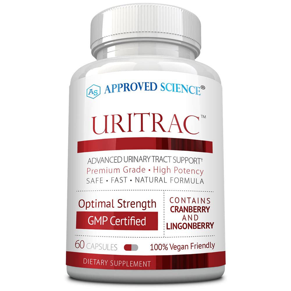 Approve Science Uritrac UTI support bottle label