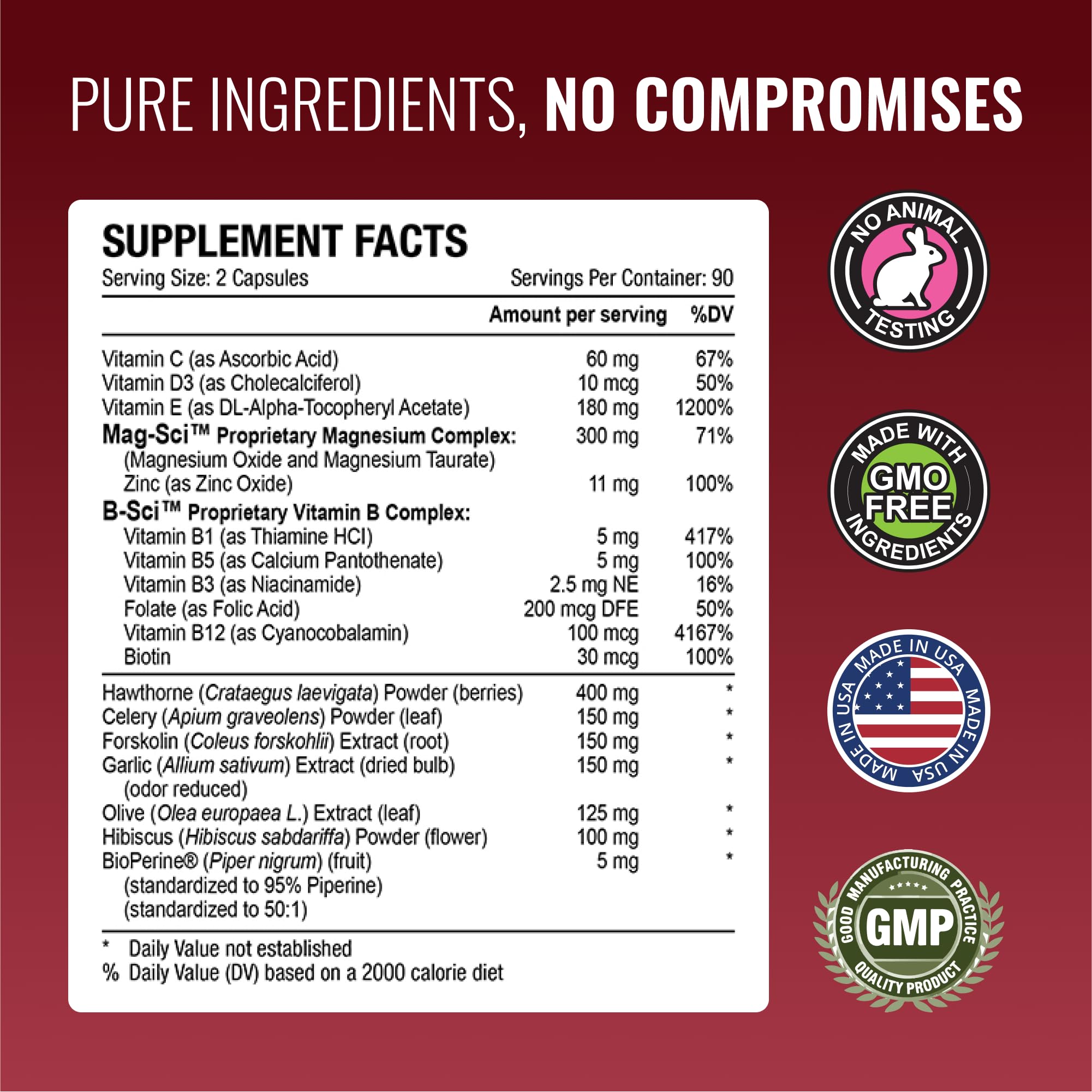Approved Science Bloodsyl hawthorn berry ingredient highlight showing botanical blend for balance