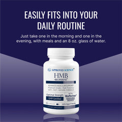 Active lifestyle image featuring a person exercising with HMB supplement