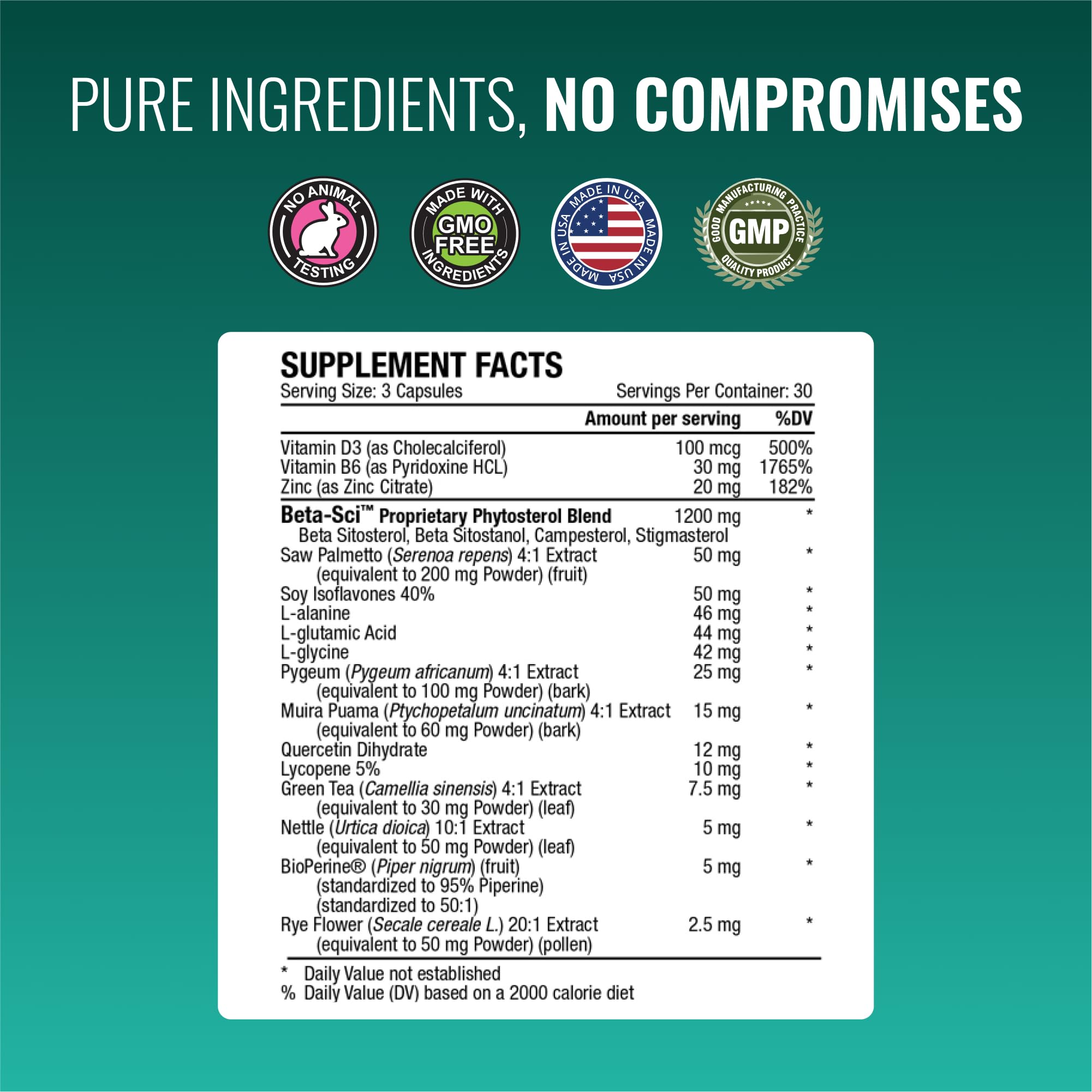 Approved Science Prostarex capsules pack emphasizing 90 capsules per bottle for a routine