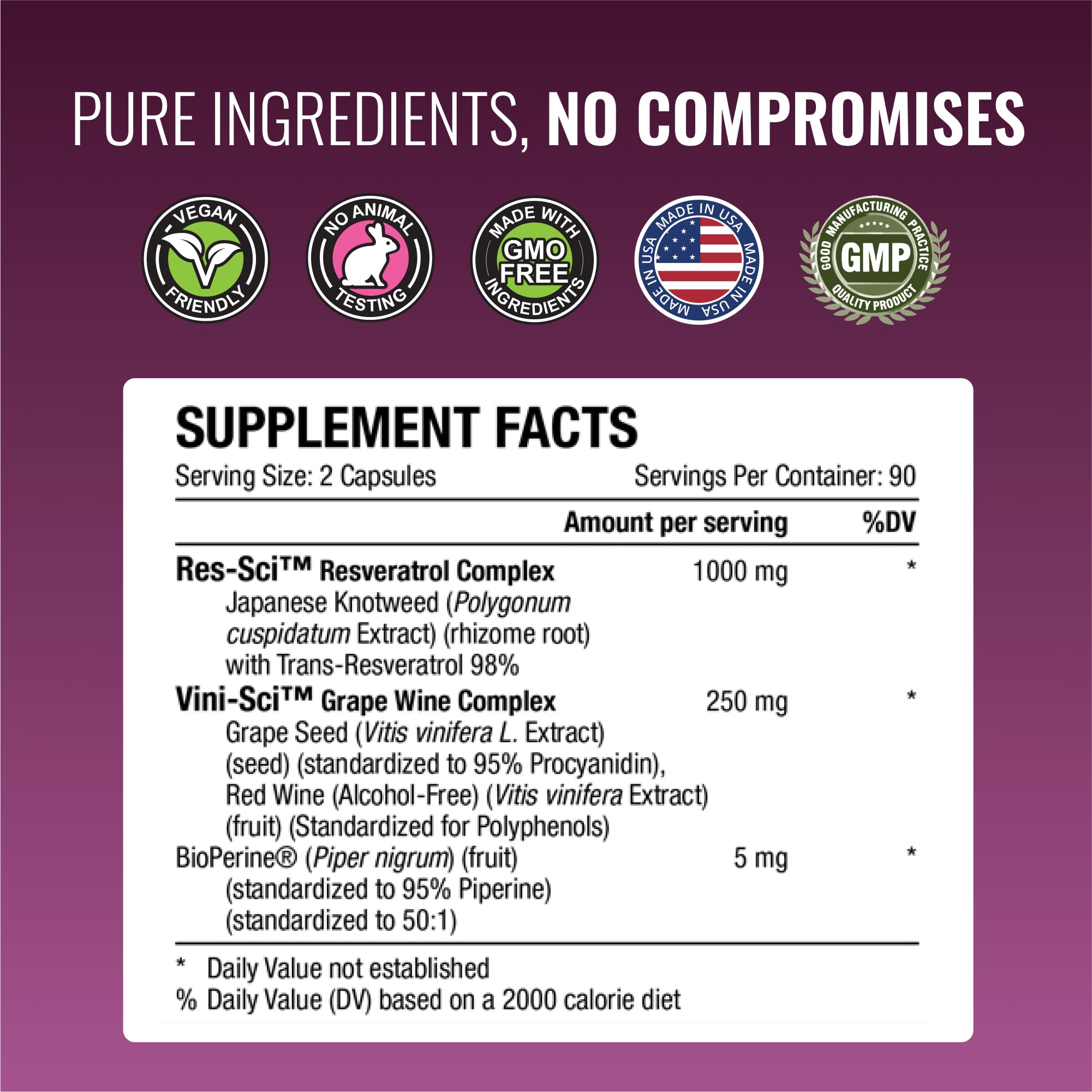 Two bottles containing 380 vegan capsules