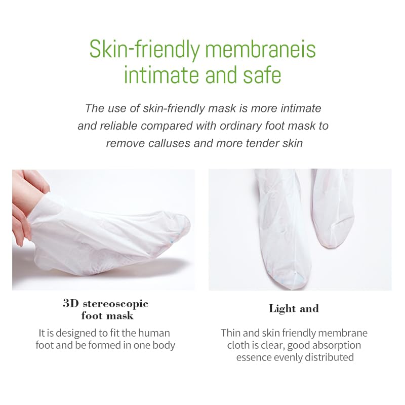 AppXynn foot peel mask packaging with clear usage instructions