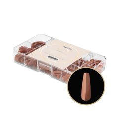 APRES Gel-X Imani coffin-long tips for sculpted nail artistry