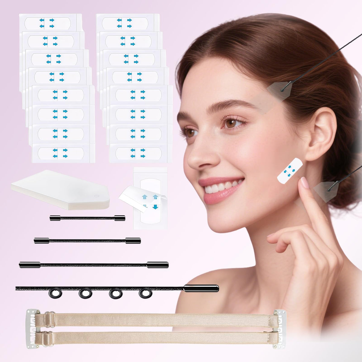 Apricot Face Lift Bundle Box showing complete kit for at-home use