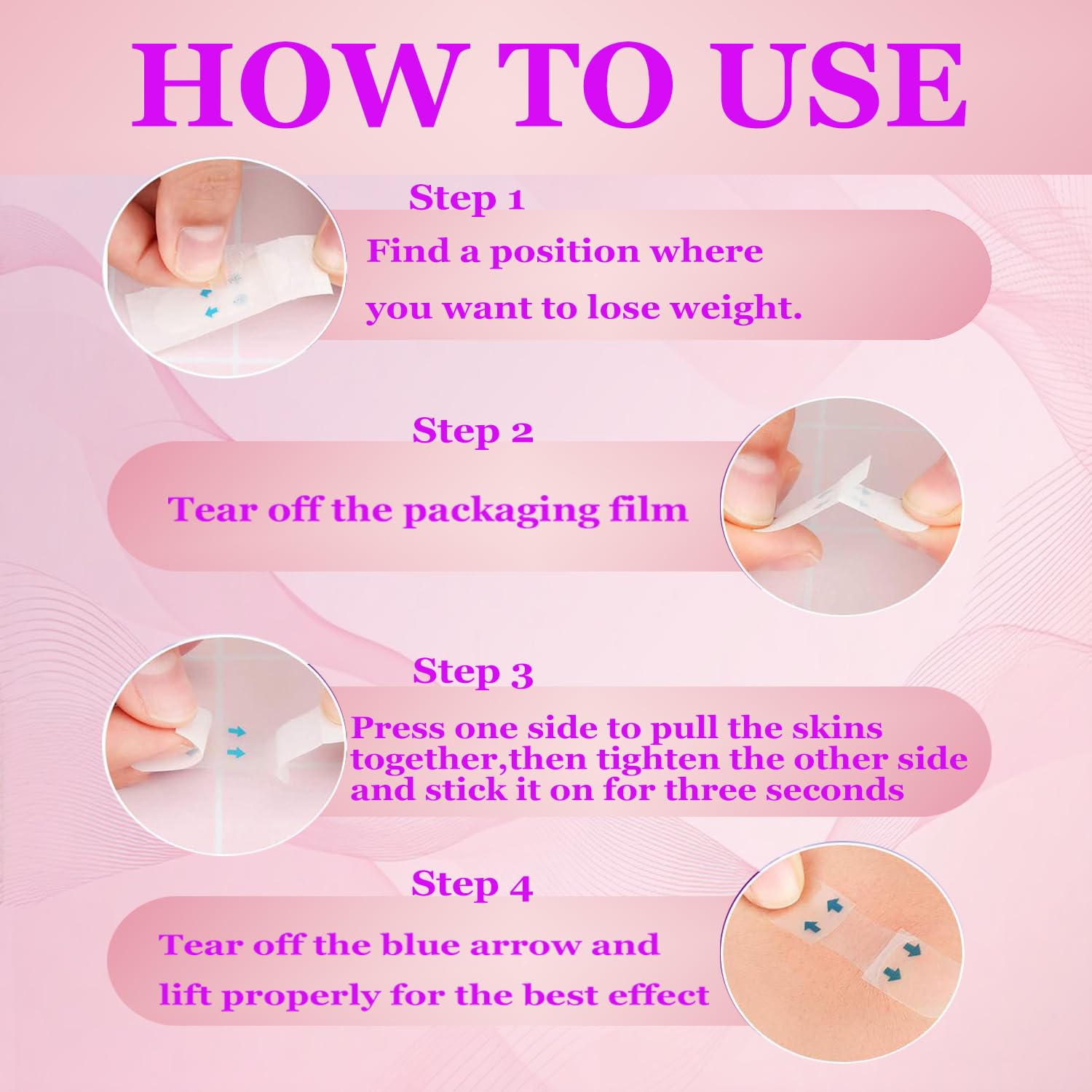 Apricot Face Lift Tape removal with moisture for safe cleanup