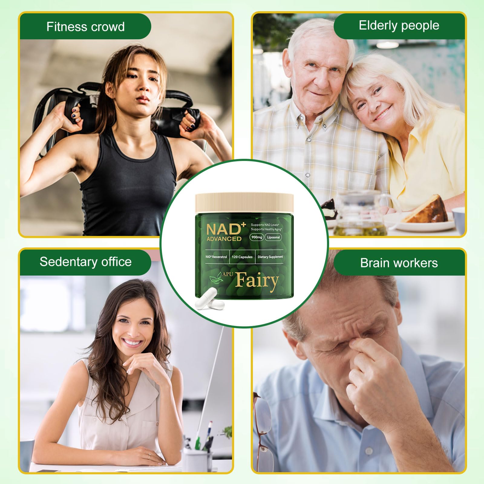 NAD+ supporting ingredients with Resveratrol