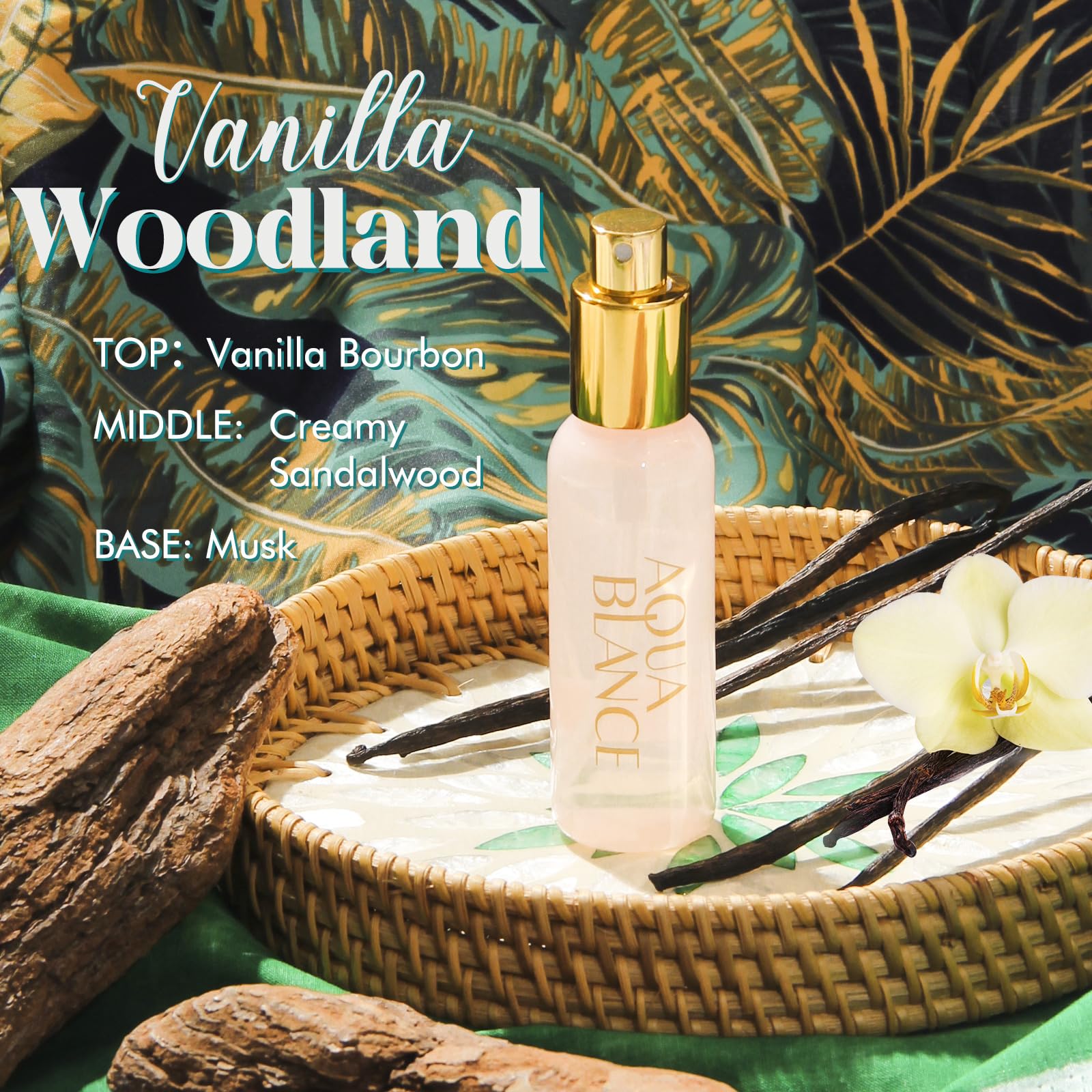 Aqua Blance Weekend Bliss spray delivers a soft, long-lasting aroma throughout the day.