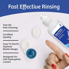 Tamper-evident seal and hygienic nozzle of Aqua Naina Plus Sterile Saline