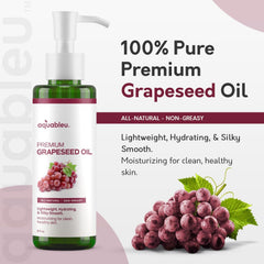 Aquableu grapeseed oil velvety skin finish for smoother skin