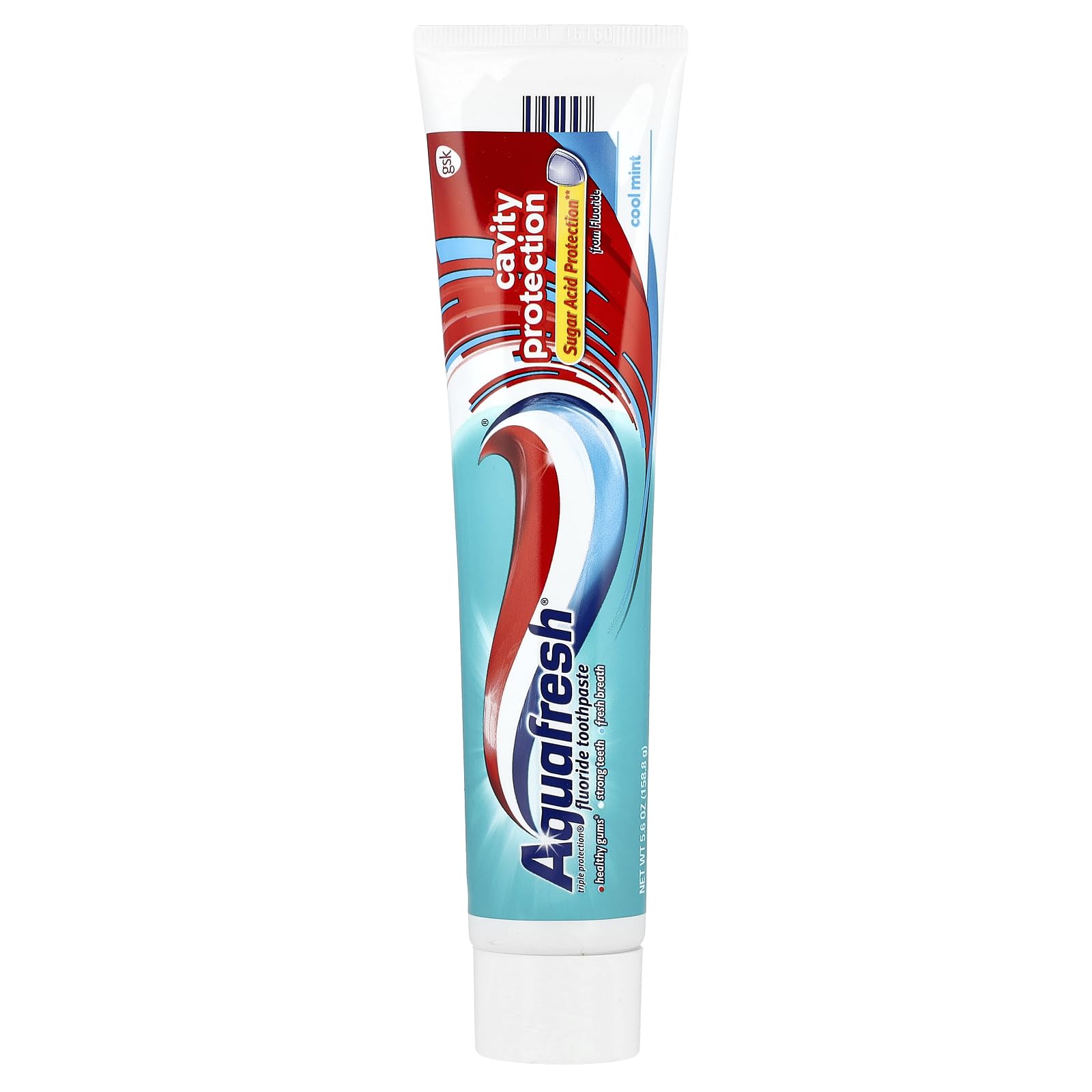 Aquafresh Cavity Protection toothpaste Cool Mint 5.6 oz tube in a 12-pack