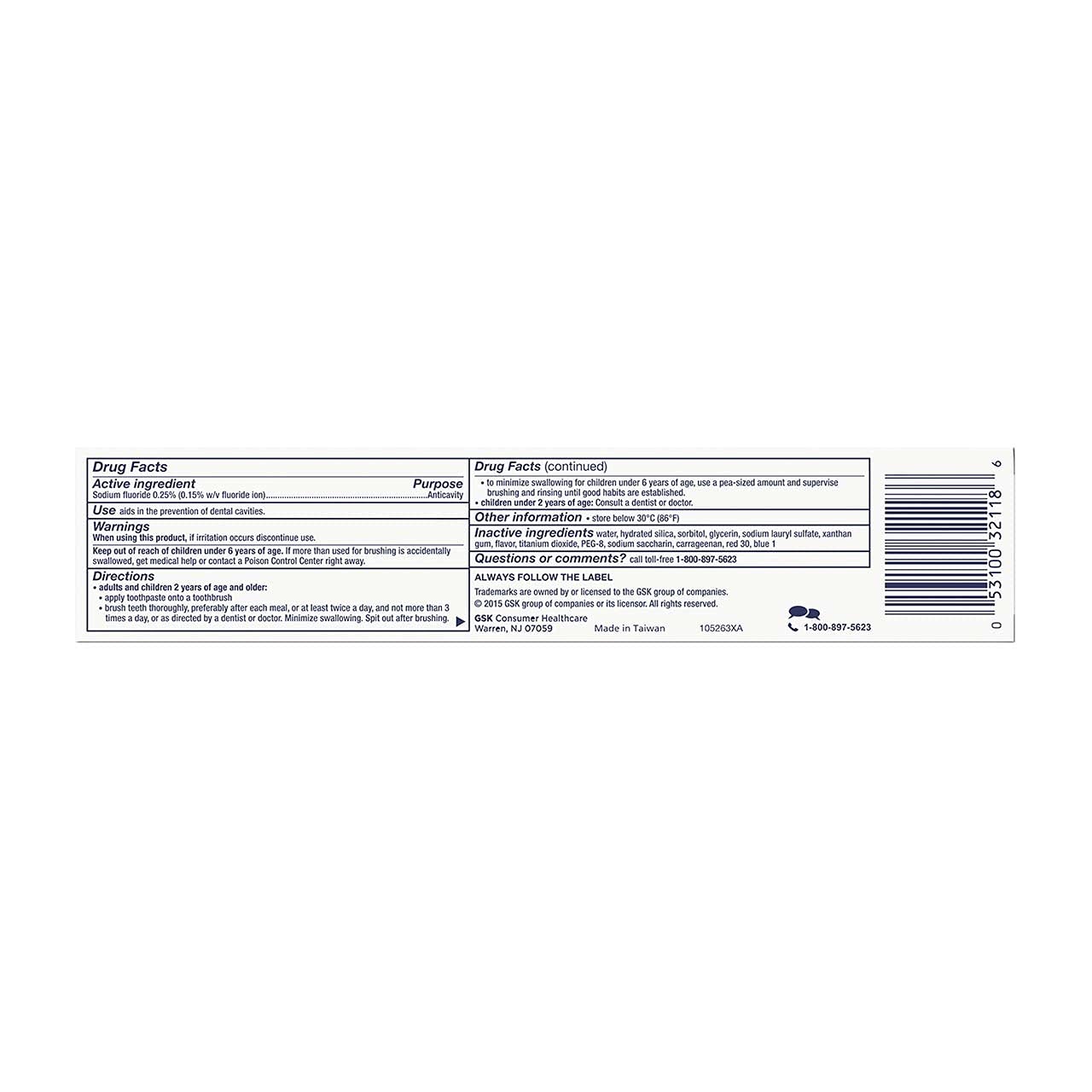 Aquafresh Cavity Protection Toothpaste Cool Mint 5.6 oz - 10 pack - image 4