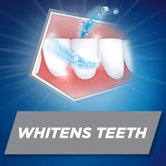 Micro-active foaming action reaching between teeth