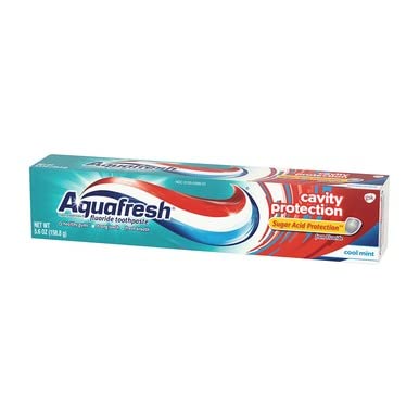 Promotional banner for Aquafresh pack of seven