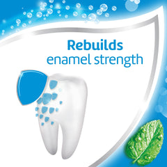 Back panel of Aquafresh toothpaste showing ingredients