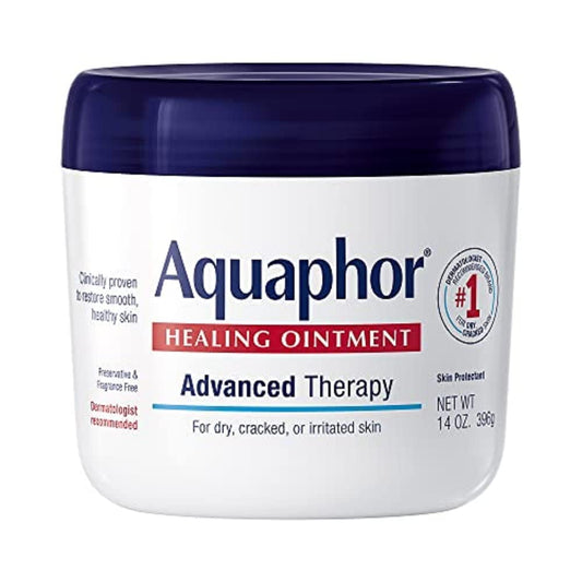 Aquaphor Healing Ointment bottle front view for dry skin protection