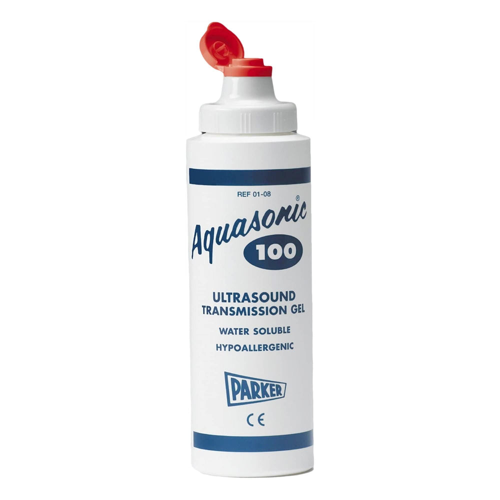 Aquasonic 100 gel texture image highlighting smooth, evenly spreadable consistency for efficient ultrasound sessions